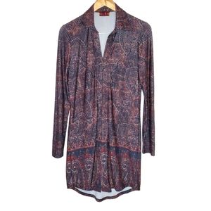 ISLE by Melis Kozan Collared Long Sleeve Dress S